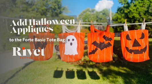 Tutorial: Adding Halloween Appliqués to the Forte Basic Tote Bag