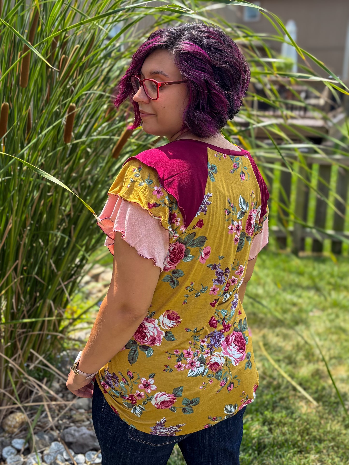 Erica Ruffle Raglan