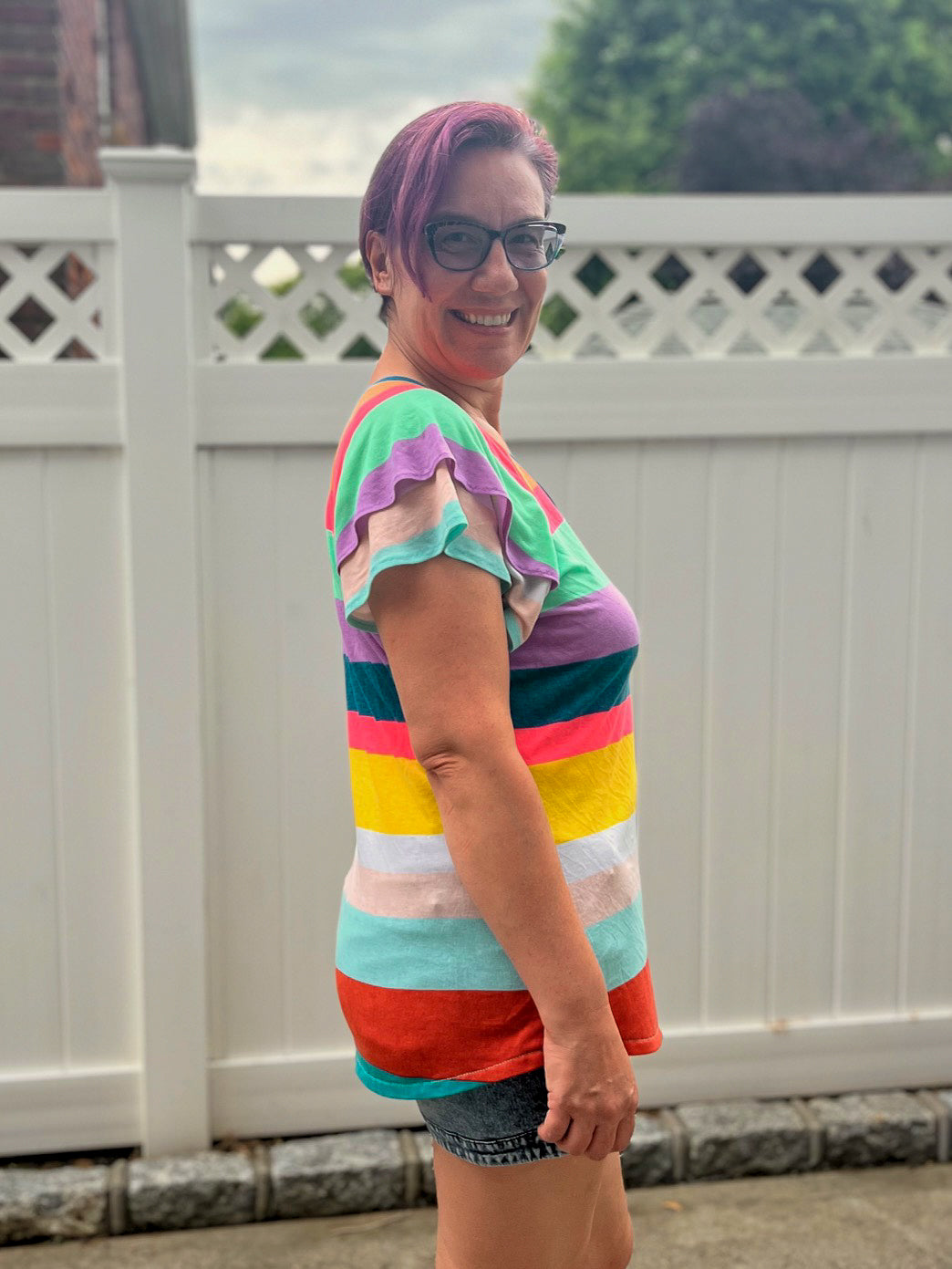 Erica Ruffle Raglan