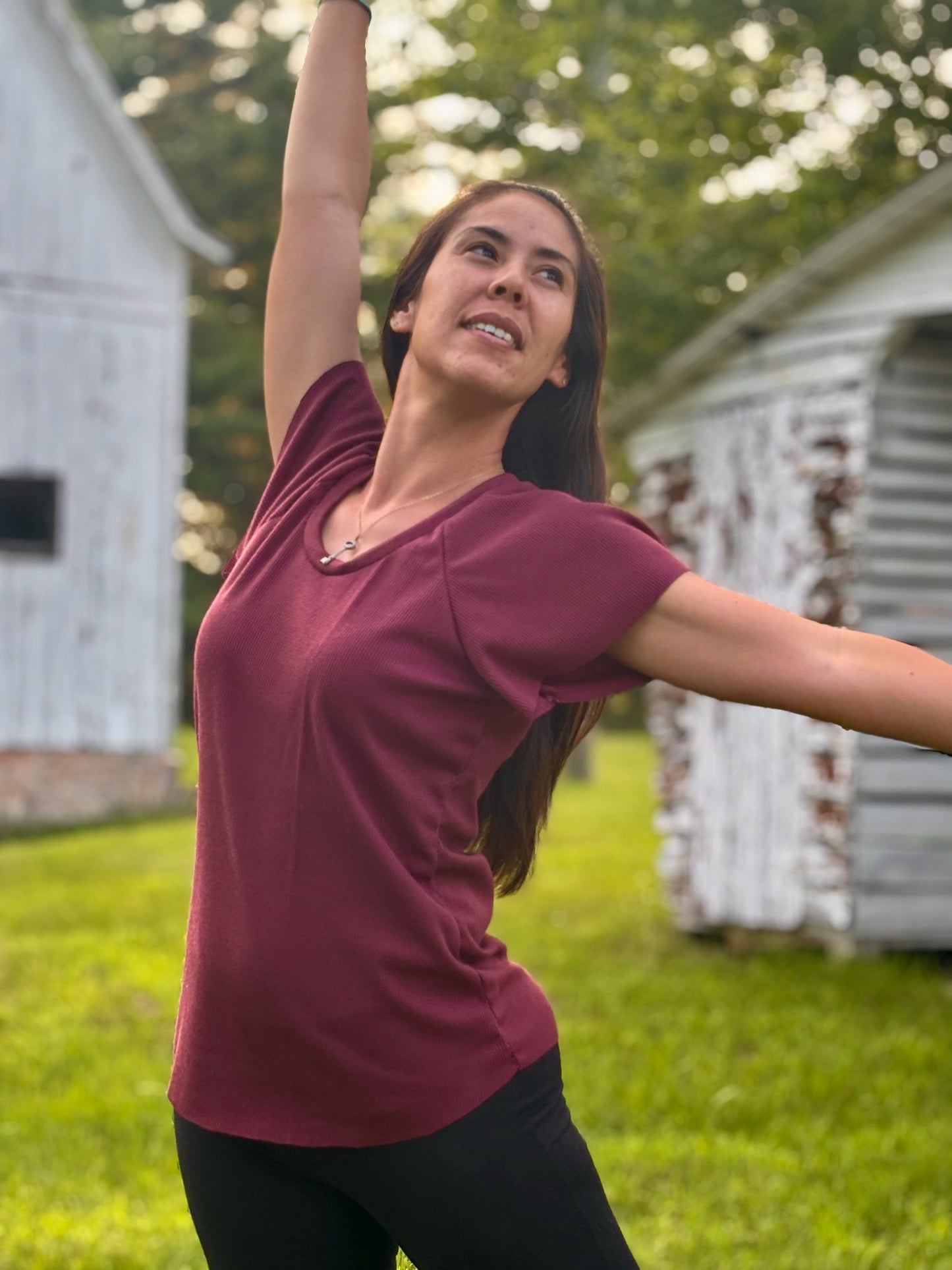 Erica Ruffle Raglan