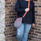 Image of woman modeling Rivet Allegro Crossbody Bag