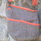 Image of gray and orange Rivet Allegro Crossbody Bag