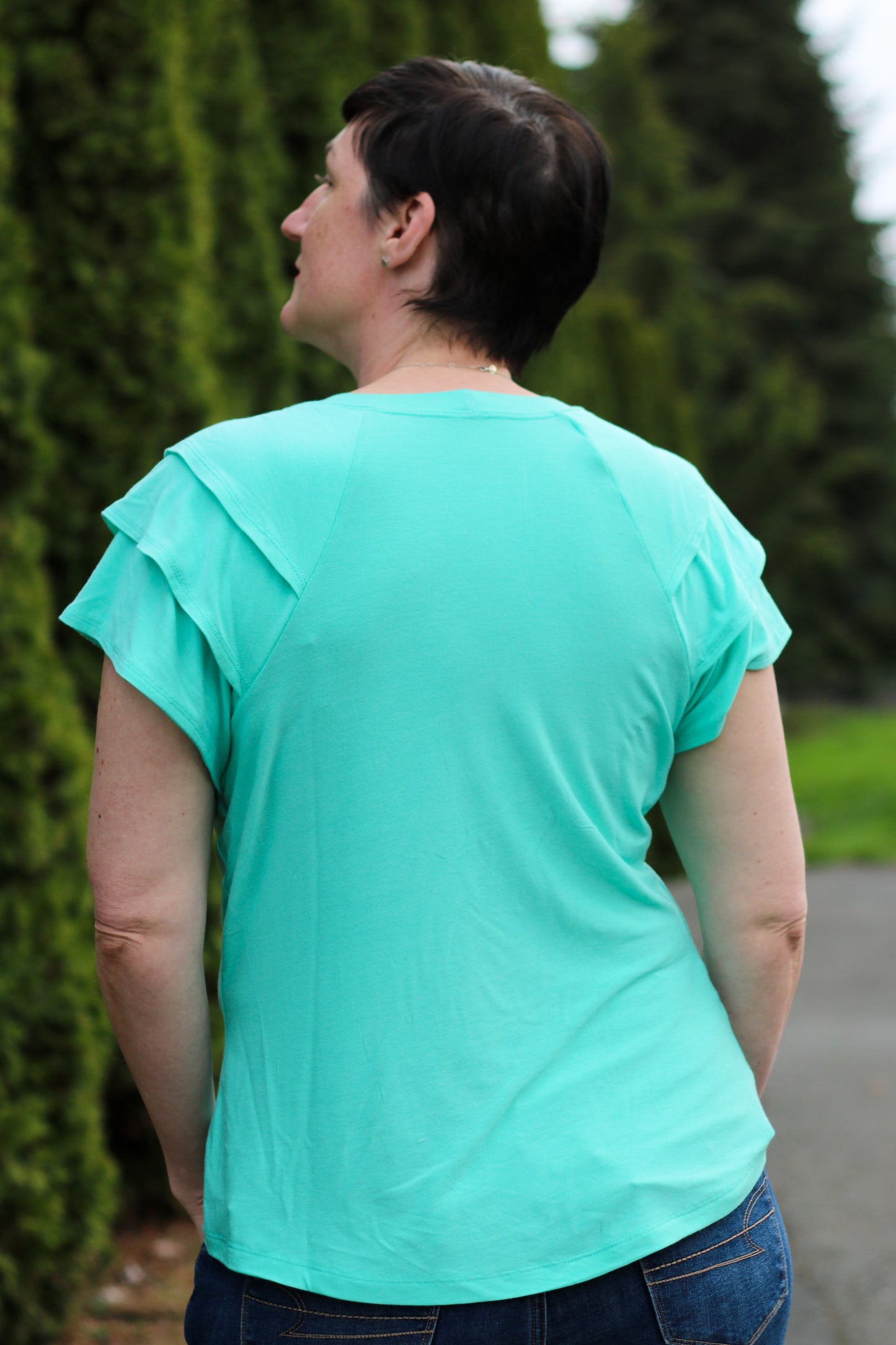 Erica Ruffle Raglan