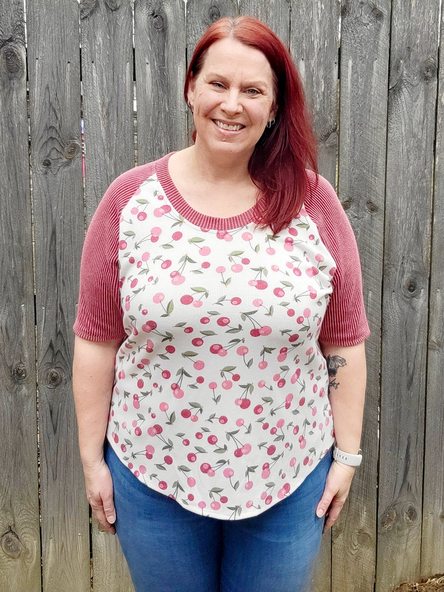Rhubarb Ringer Raglan