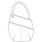 Line drawing of Rivet Allegro Crossbody Bag