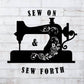SVG DXF Sew On and Sew Forth Cut File